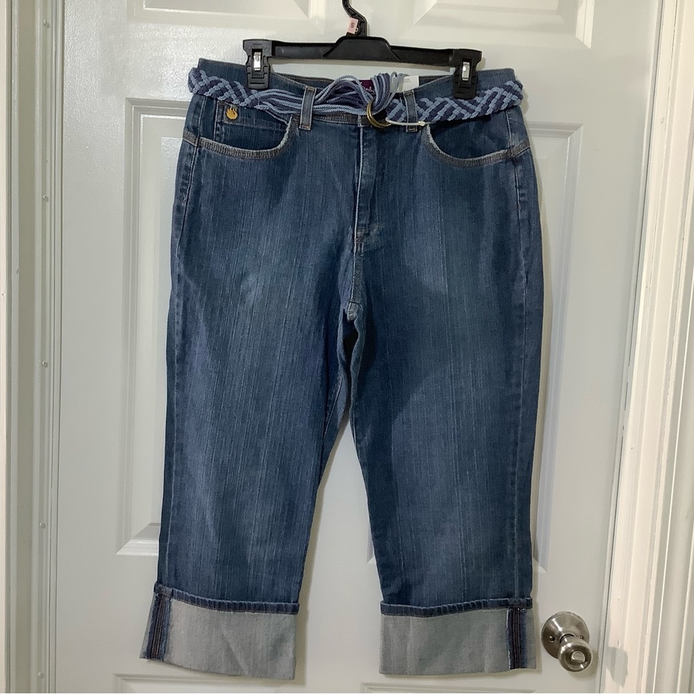 Gloria Vanderbilt Dark Blue Ankle Jeans size 10 . NWT - Picture 2 of 11